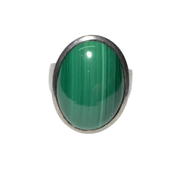 Bague Malachite en Argent 925 -2| Minéraux | Dans les yeux de Gaïa