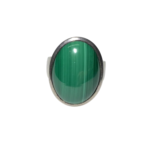Bague Malachite en Argent 925 -2| Minéraux | Dans les yeux de Gaïa