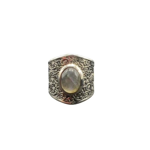 Bague Labradorite sertie sur Argent 925 | Dans les yeux de Gaïa