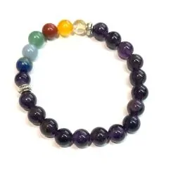Bracelet Améthyste 7 Chakras