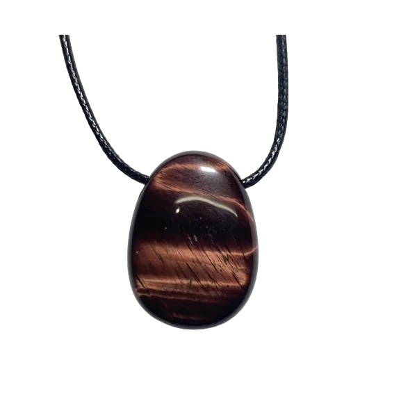 Pendentif Cabochon Oeil de Taureau - Lithothérapie |Dans les Yeux de Gaïa