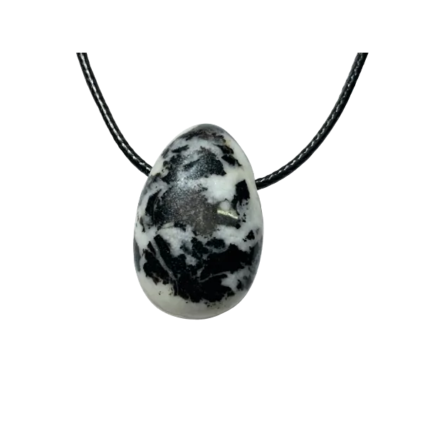 Pendentif Cabochon Japse Zèbre - Lithothérapie |Dans les Yeux de Gaïa