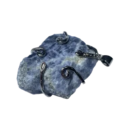 Pendentif en Sodalite serti...