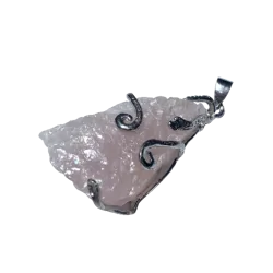 Pendentif en Quartz Rose...