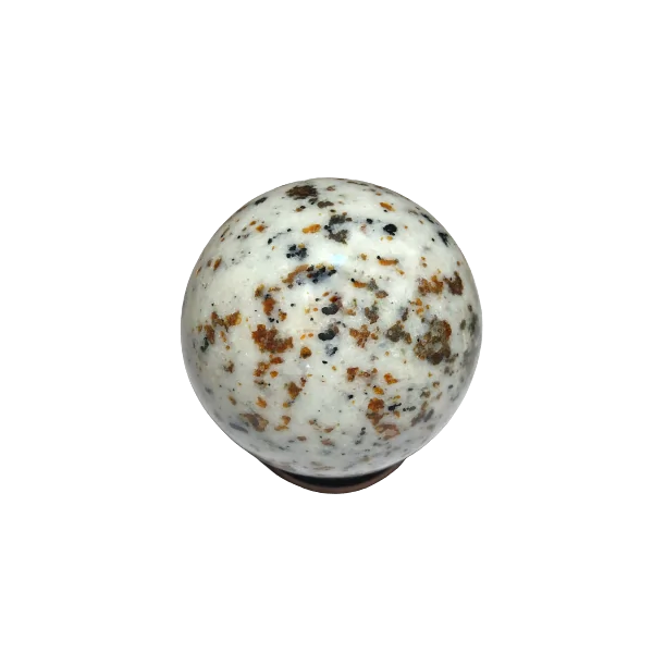 Sphère en Jaspe avec inclusions de Spinelle  | Dans les yeux de Gaïa