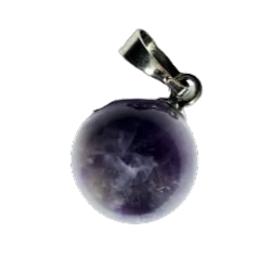 Pendentif boule en Améthyste | Pendentifs en Minéraux | Dans les yeux de Gaïa