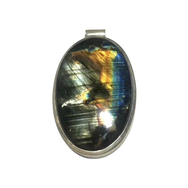 Pendentif Labradorite serti en Argent 925 -11 | Dans les yeux de Gaïa