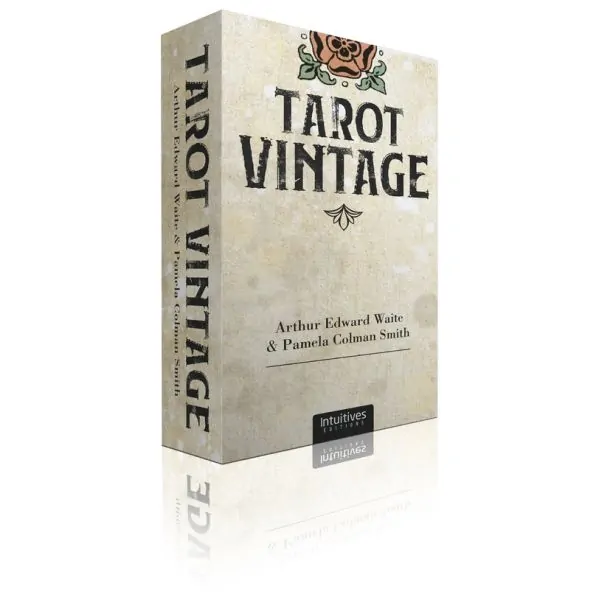 Tarot Vintage - coffret de face | Dans les yeux de Gaïa