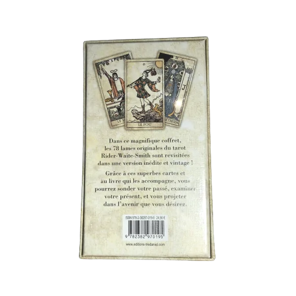 Tarot Vintage - coffret de dos | Dans les yeux de Gaïa