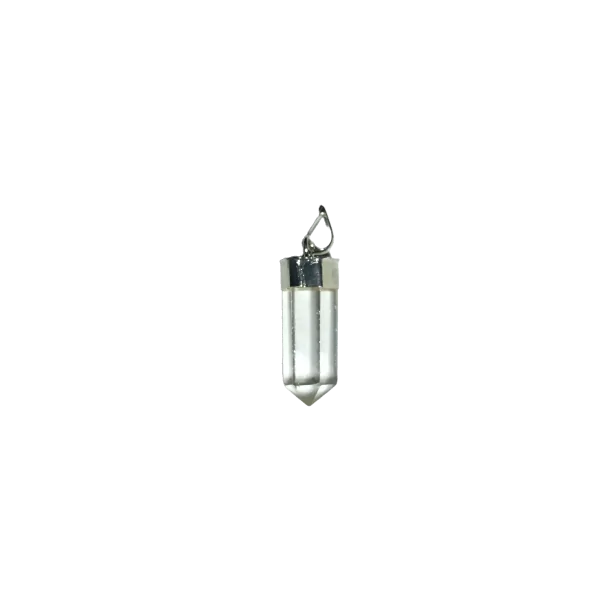 Pendentif Pointe Cristal de roche | Dans les yeux de Gaïa
