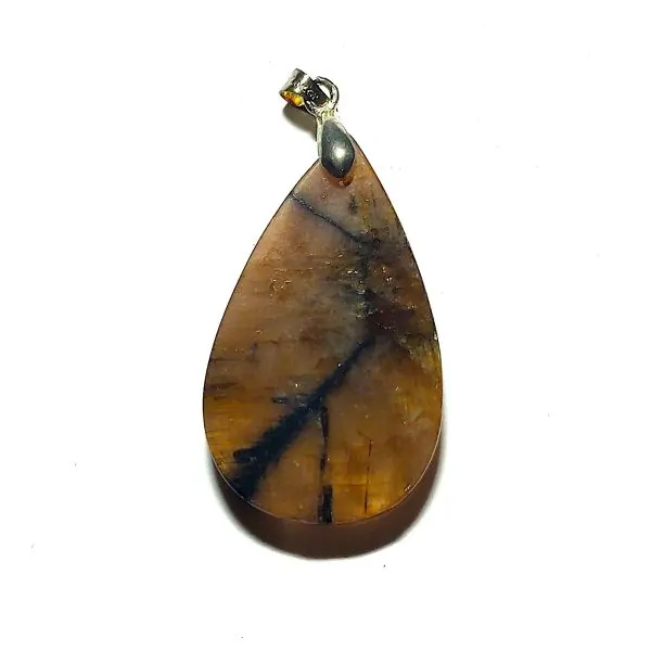 Pendentif en Chiastolite - Photo 1 | Dans les Yeux de Gaia