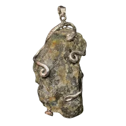 Pendentif Labradorite serti sur métal argenté - Photo 1 | Dans les Yeux de Gaia