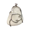 Pendentif Jade serti sur métal argenté | Dans les yeux de Gaïa