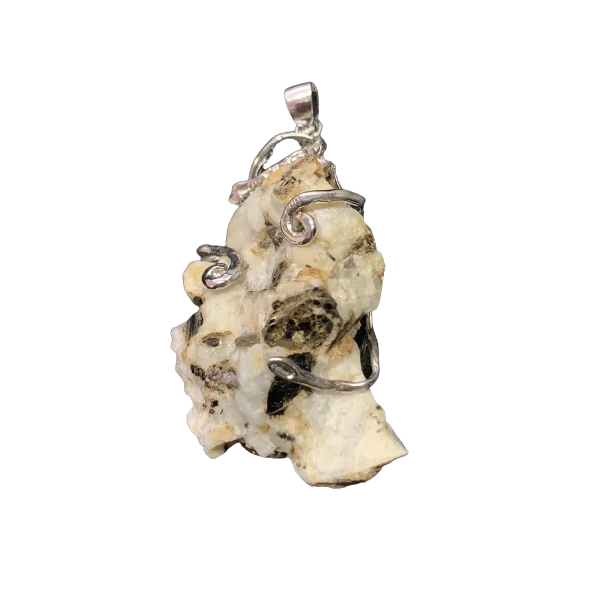 Pendentif en Biotite de face - Collier minéraux |Dans les yeux de Gaïa