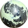 Sphère en Serpentine et Pyrite 1 | Dans les Yeux de Gaïa