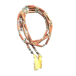 Collier mala en noisetier jaune - Collier arbre |Dans les yeux de Gaïa