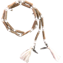 Collier mala en noisetier blanc vue d'ensemble - Collier arbre |Dans les yeux de Gaïa