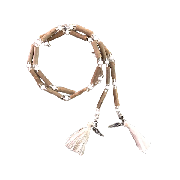 Collier mala en noisetier blanc vue d'ensemble - Collier arbre |Dans les yeux de Gaïa