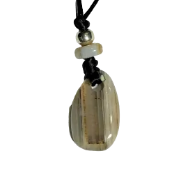 Pendentif Agate vue de Face | Dans les Yeux de Gaïa