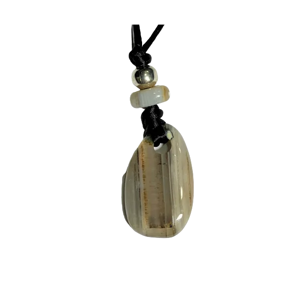 Pendentif Agate vue de Face | Dans les Yeux de Gaïa