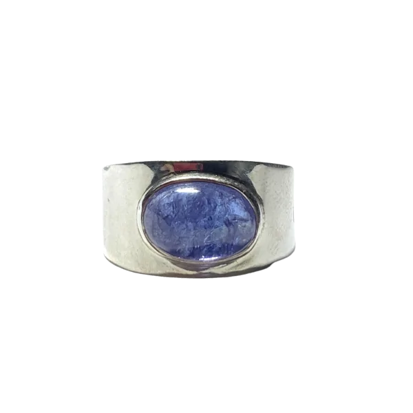Bague en Tanzanite sertie sur Argent 925 - Bijoux pierre |Dans les Yeux de Gaïa