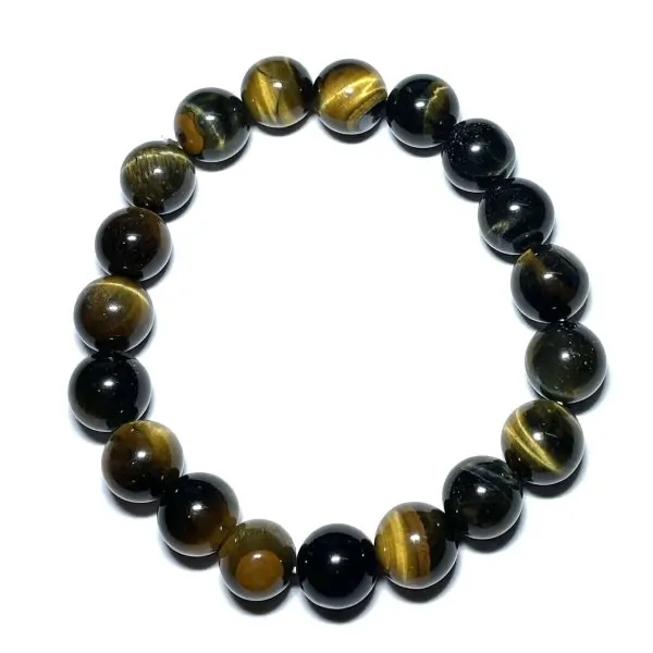 Bracelet en Oeil de Tigre l Dans les Yeux de Gaïa