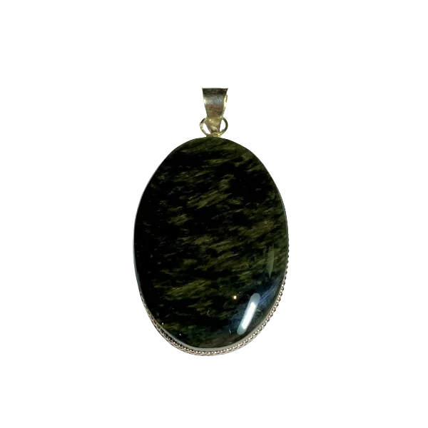 Pendentif Obsidienne de face | Dans les Yeux de Gaia
