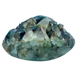 Chrysocole avec Cristal de Roche | Dans les Yeux de Gaïa