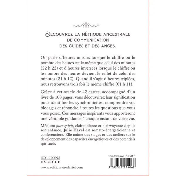 Coffret Oracle des Heures Miroirs verso | Dans les Yeux de Gaïa