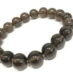 Bracelet Quartz fumé 10mm