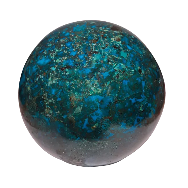 Sphère en Chrysocolle l Dans les Yeux de Gaïa