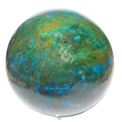 Sphère en Chrysocolle Verte l Dans les Yeux de Gaïa