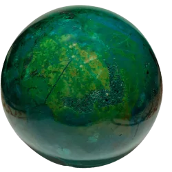 Sphère en Chrysocolle Verte l Dans les Yeux de Gaïa
