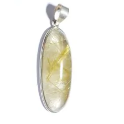 Pendentif en Quartz Rutile...
