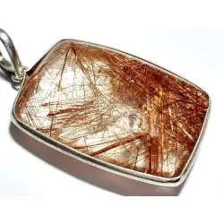 Pendentif en Quartz Rutile...