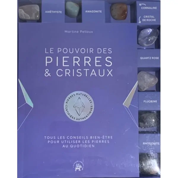 Le Pouvoir des Pierres et des Cristaux - Livre sur les minéraux |Dans les Yeux de Gaïa - Couverture