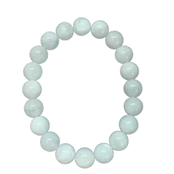 Bracelet Pierre de Lune 10 mm 1 - Lithothérapie |Dans les Yeux de Gaïa