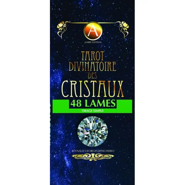 Tarot Divinatoire des Cristaux 1 - 48 lames - Cartomancie |Dans les Yeux de Gaïa