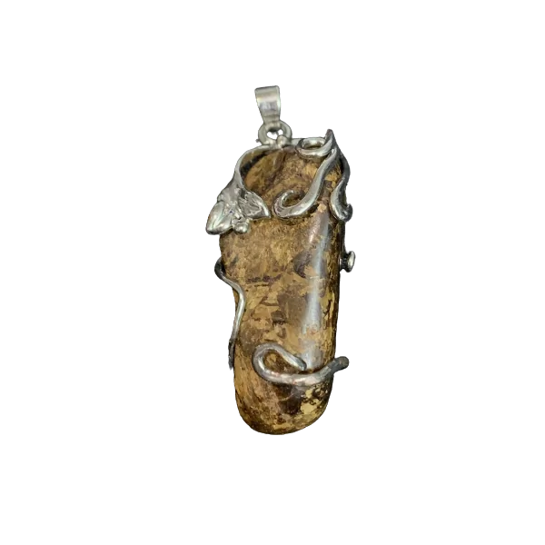 Pendentif Bronzite 1 - Bijoux lithothérapie |Dans les Yeux de Gaïa