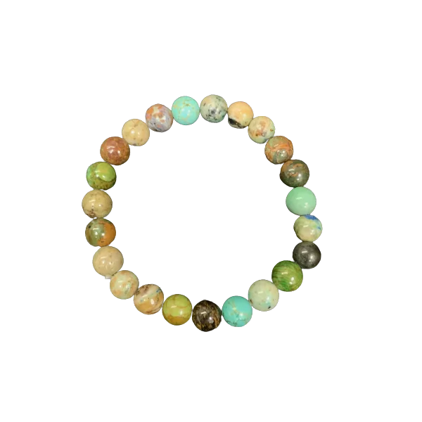 Bracelet Chrysocolle 8mm 1 - Lithothérapie |Dans les Yeux de Gaïa