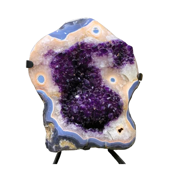 Superbe Améthyste avec Dolomie et Agate | Dans les Yeux de Gaïa