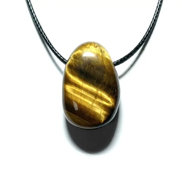Pendentif cabochon Œil de Tigre | Dans les Yeux de Gaïa