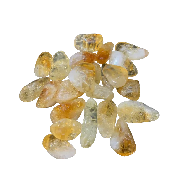 Pierre roulée Citrine 2 - Lithothérapie |Dans les Yeux de Gaïa