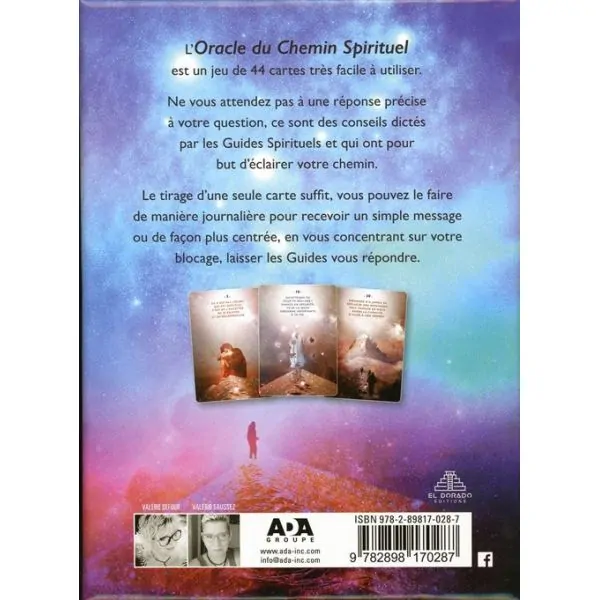 Oracle du chemin Spirituel - Coffret de dos | Dans les Yeux de Gaïa