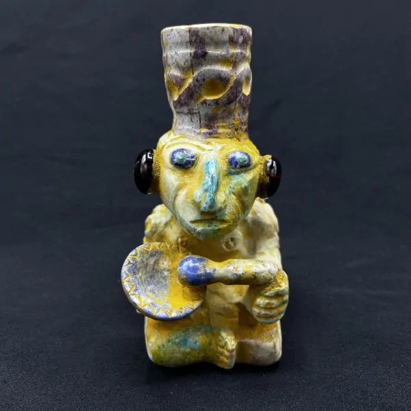 Figurine Pachamama en méditation vue de face | Dans les Yeux de Gaïa