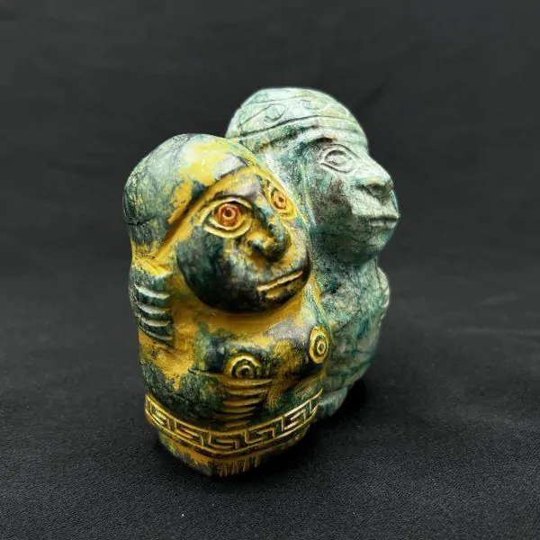 Figurine Union Féminin Masculin vue de droite | Dans les Yeux de Gaïa