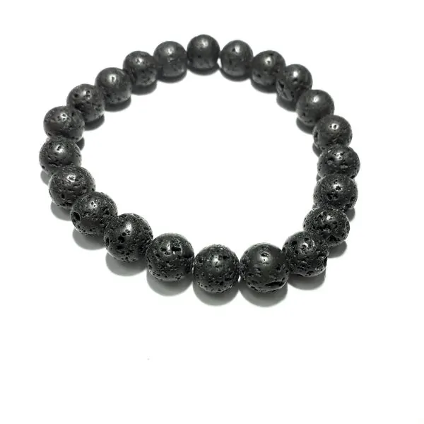Bracelet Pierre de Lave l Dans les Yeux de Gaïa