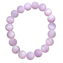 Bracelet Kunzite 10mm 1 - Lithothérapie |Dans les Yeux de Gaïa