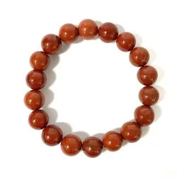 Bracelet Jaspe Rouge 10mm 1 - Lithothérapie |Dans les Yeux de Gaïa