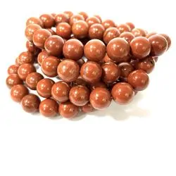 Bracelet Jaspe Rouge 10mm